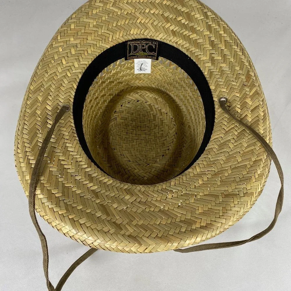 Dorfman Pacific Boater Style Straw Hat NWOT